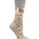 Calcetín Bambú Mujer C St Flowerde Beige Rockford