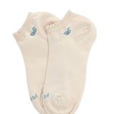 Calcetín Bambú Mujer Ped St Liso Crema Rockford