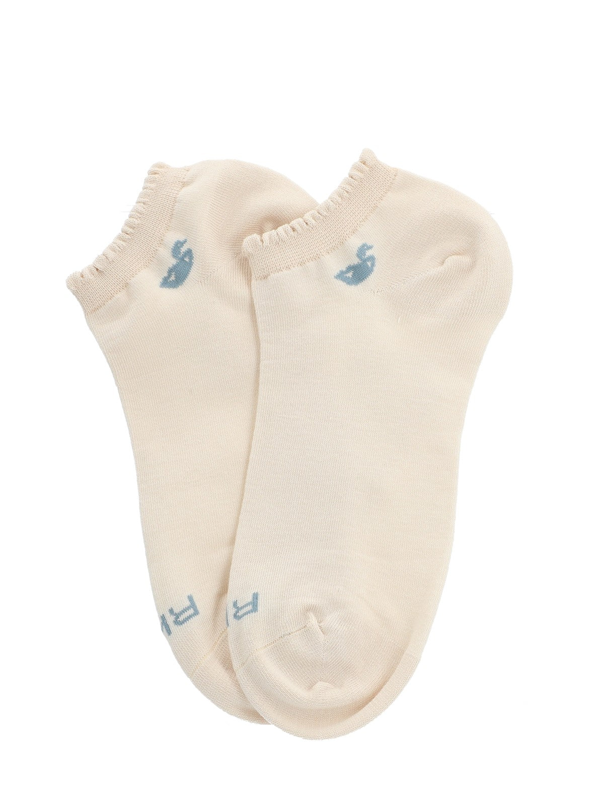 Calcetín Bambú Mujer Ped St Liso Crema Rockford