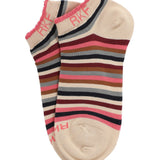 Calcetín Bambú Mujer Ped St Stripe Beige Rockford