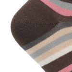 Calcetín Bambú Mujer Ped St Stripe Gris Rockford