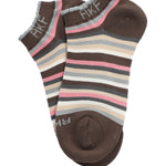 Calcetín Bambú Mujer Ped St Stripe Gris Rockford