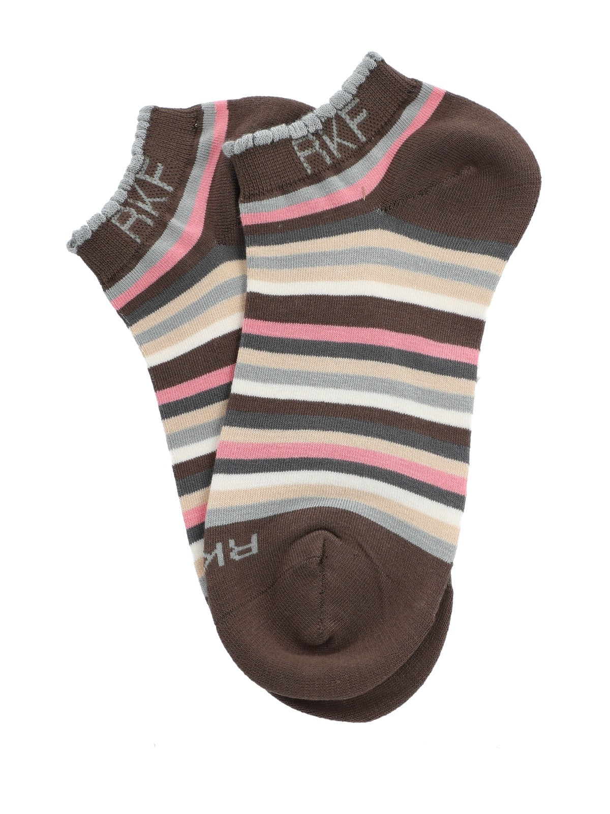 Calcetín Bambú Mujer Ped St Stripe Gris Rockford