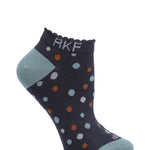 Calcetín Bambú Mujer Ped St Dots Azul Rockford
