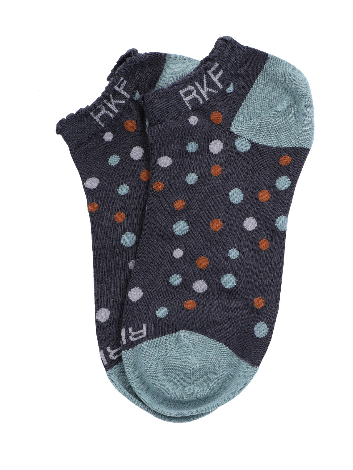Calcetín Bambú Mujer Ped St Dots Azul Rockford