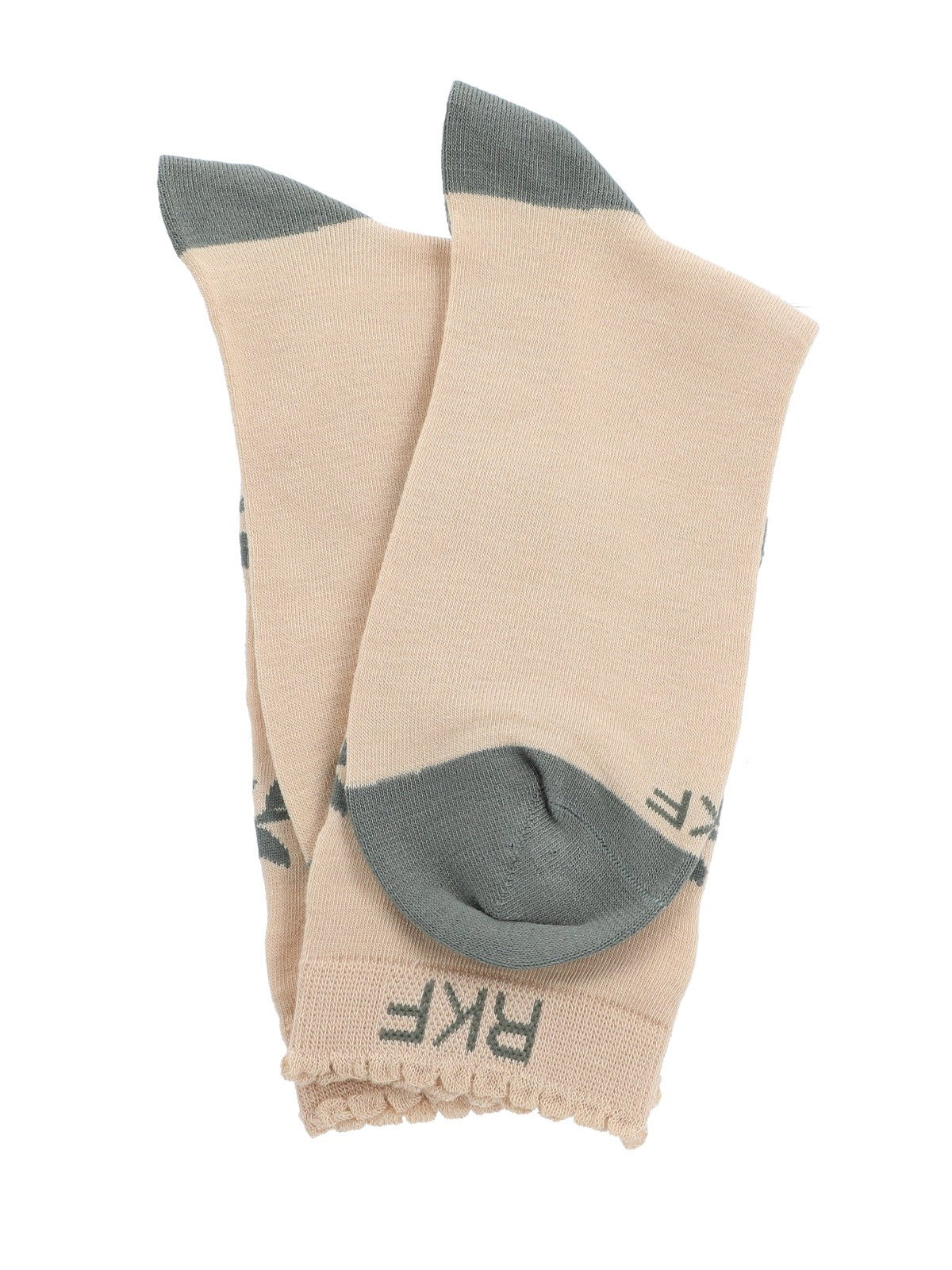 Calcetín Bambú Mujer C St Flowercr Beige Rockford