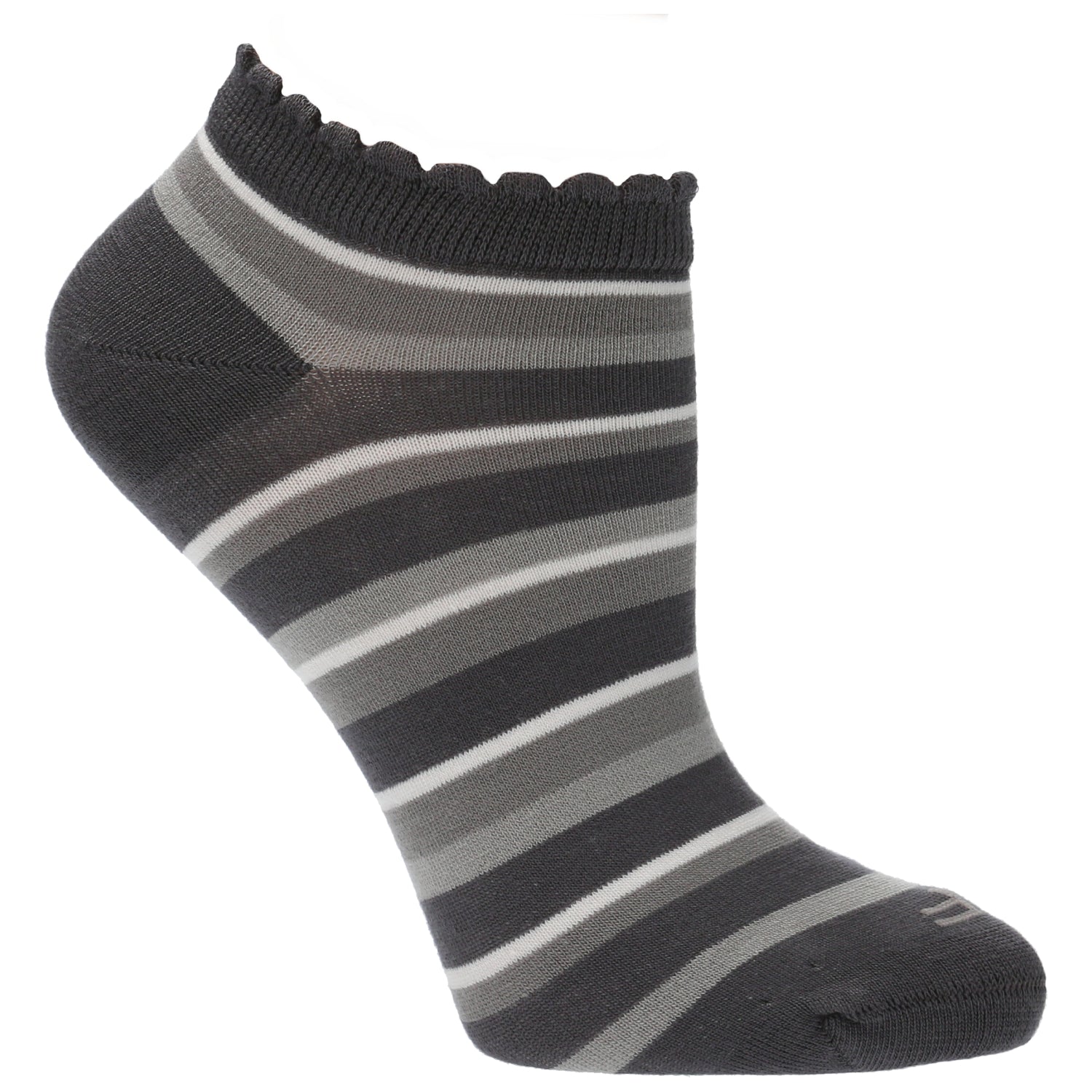 Calcetín Bambú Mujer Ped St Stripe Gris Rockford
