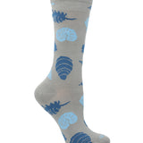 Calcetín Bambú Mujer Shells Azul Rockford