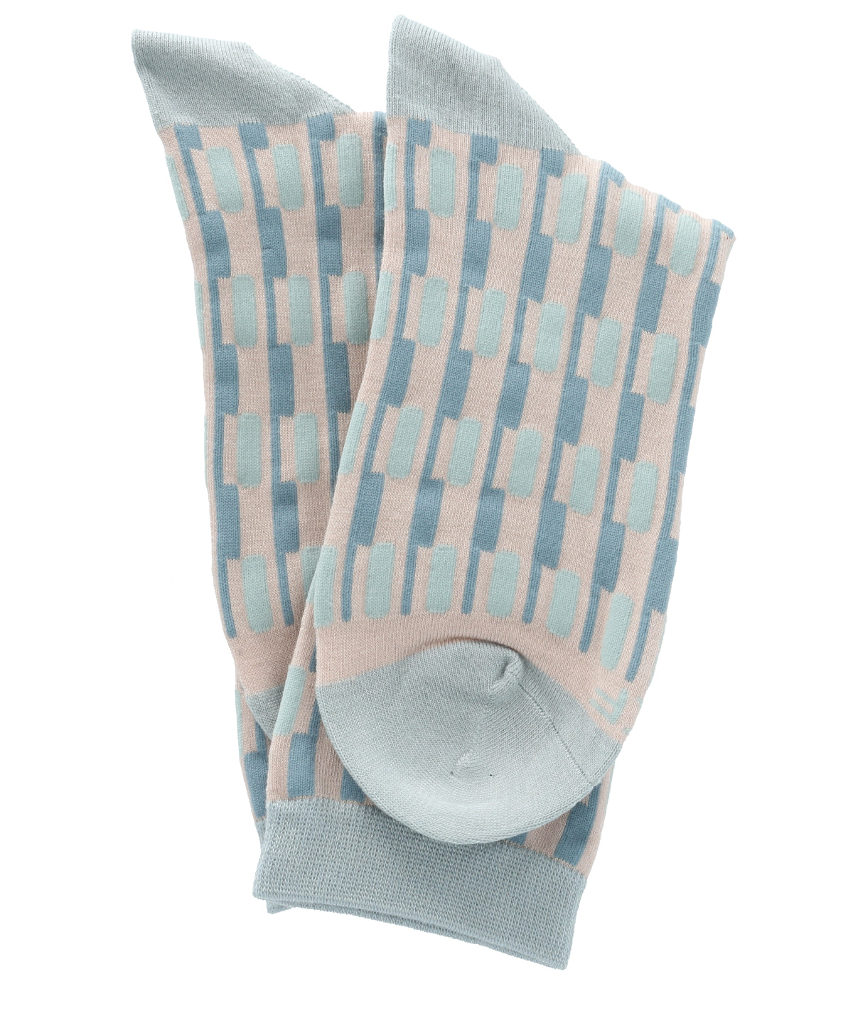 Calcetín Bambú Mujer Blocks Azul Rockford