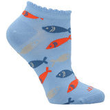 Calcetín Bambú Mujer Ped St Fish Azul Rockford
