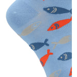 Calcetín Bambú Mujer Ped St Fish Azul Rockford