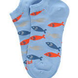 Calcetín Bambú Mujer Ped St Fish Azul Rockford