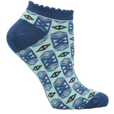 Calcetín Bambú Mujer Ped St Shapes Azul Rockford