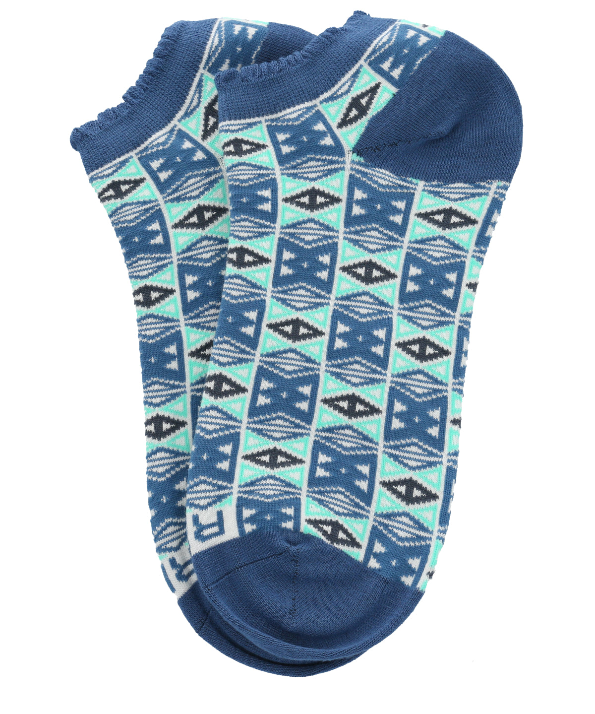 Calcetín Bambú Mujer Ped St Shapes Azul Rockford