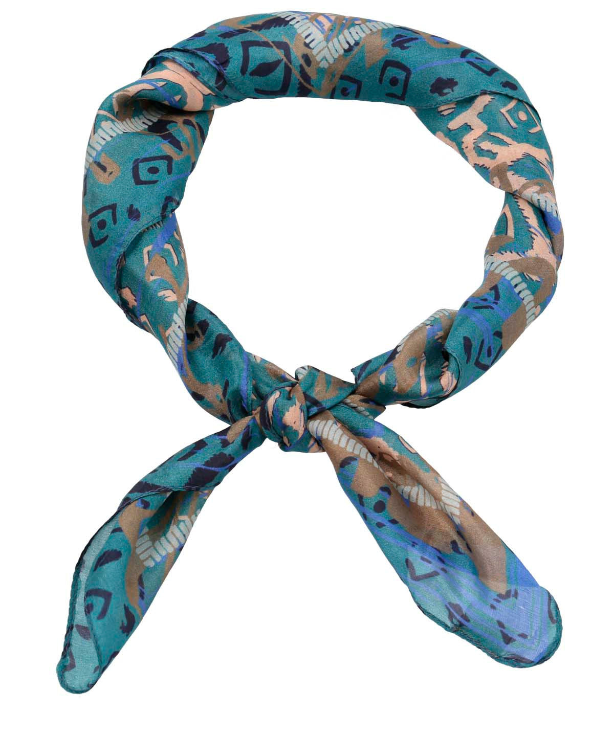 Pañuelo Seda Mujer Rkf Silk Vecchio Azul Rockford