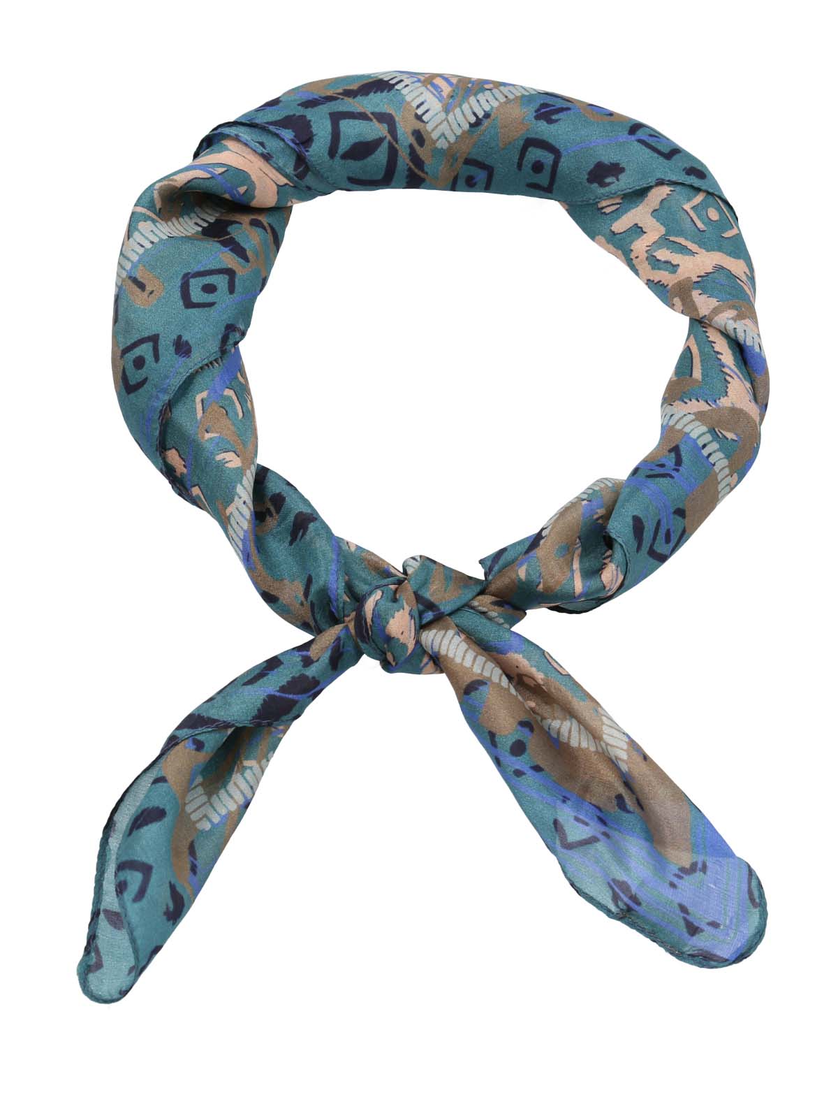 Pañuelo Seda Mujer Rkf Silk Vecchio Azul Rockford
