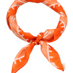 Pañuelo Seda Mujer Rkf Silk Strozzi Naranjo Rockford
