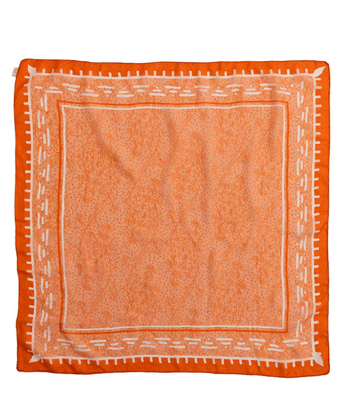 Pañuelo Seda Mujer Rkf Silk Strozzi Naranjo Rockford