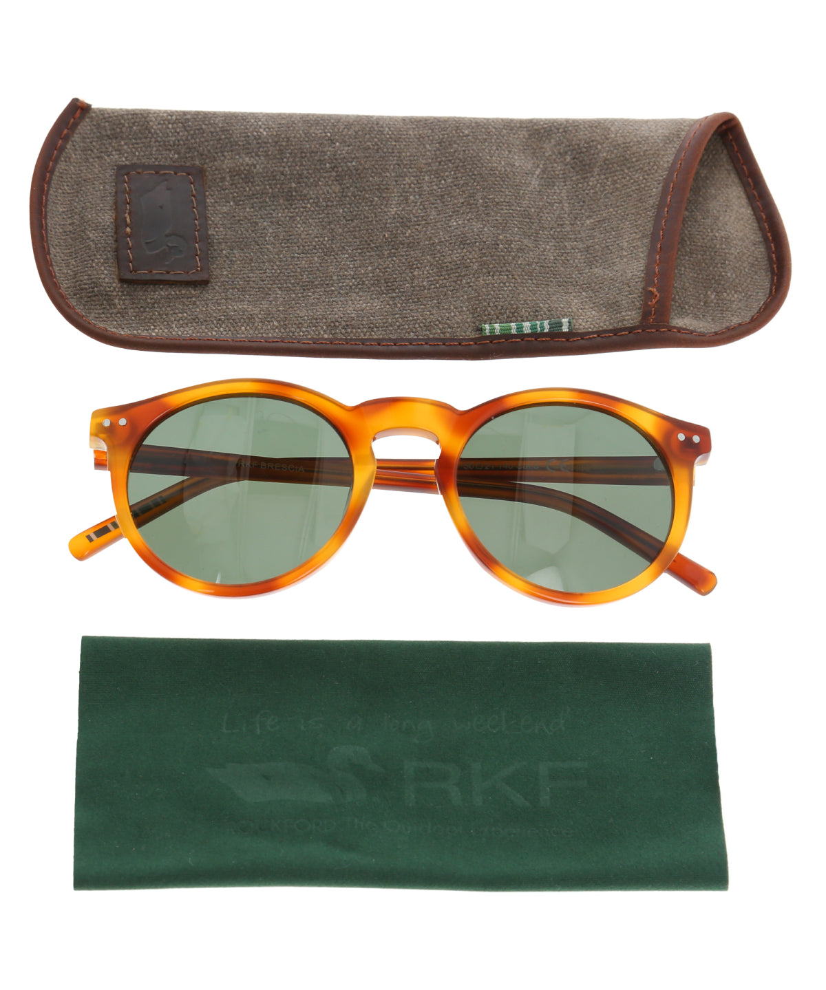 Anteojo De Sol Biodegradable Mujer Rkf Brescia Café Rockford
