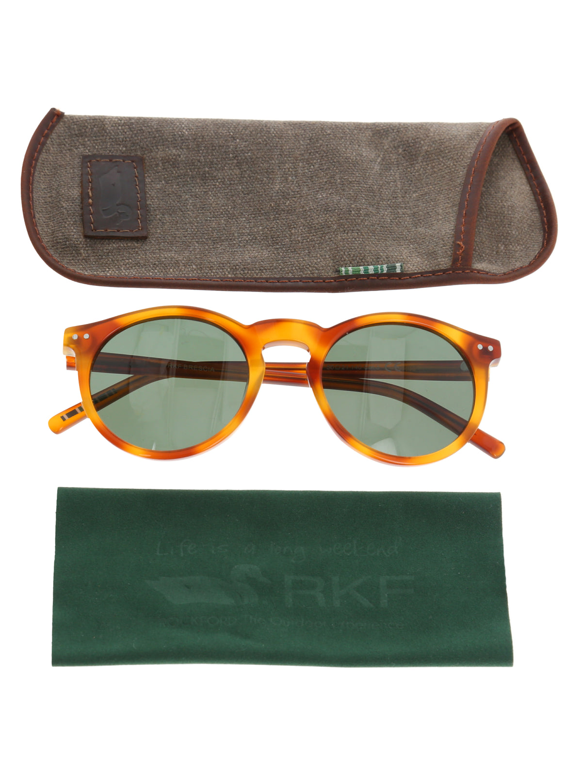 Anteojo De Sol Biodegradable Mujer Rkf Brescia Café Rockford