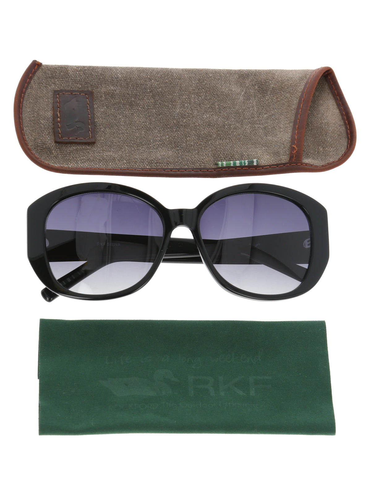 Anteojo De Sol Biodegradable Mujer Rkf Siena Negro Rockford