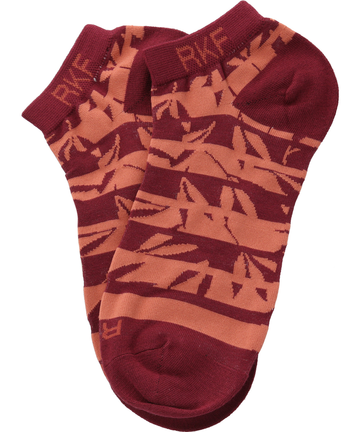 Calcetín Bambú Mujer Ped Blockleaf Burdeo Rockford