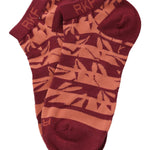 Calcetín Bambú Mujer Ped Blockleaf Burdeo Rockford