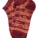 Calcetín Bambú Mujer Ped Blockleaf Burdeo Rockford