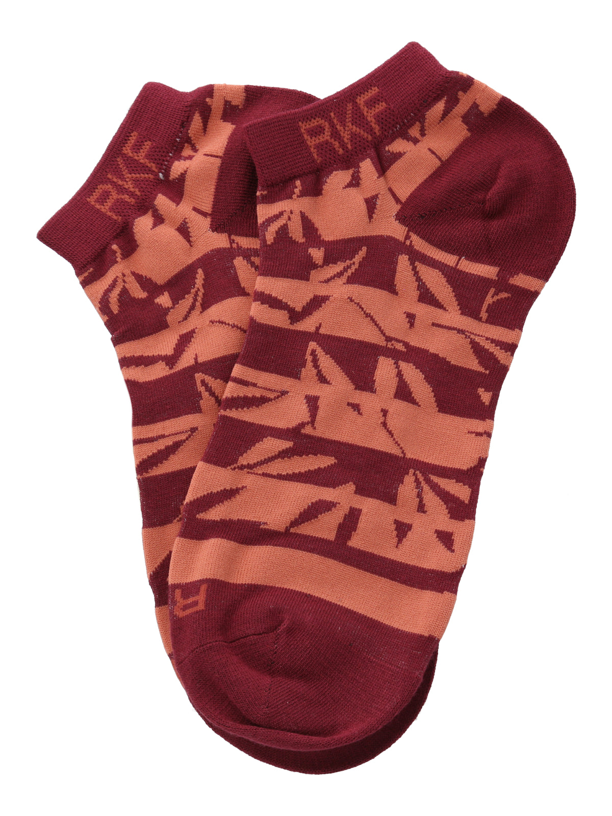 Calcetín Bambú Mujer Ped Blockleaf Burdeo Rockford