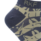 Calcetín Bambú Mujer Ped Blockleaf Azul Rockford