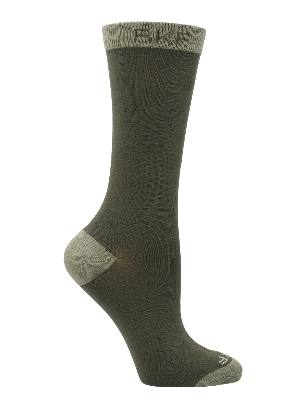 Calcetín Bambú Mujer C Plain Verde Rockford