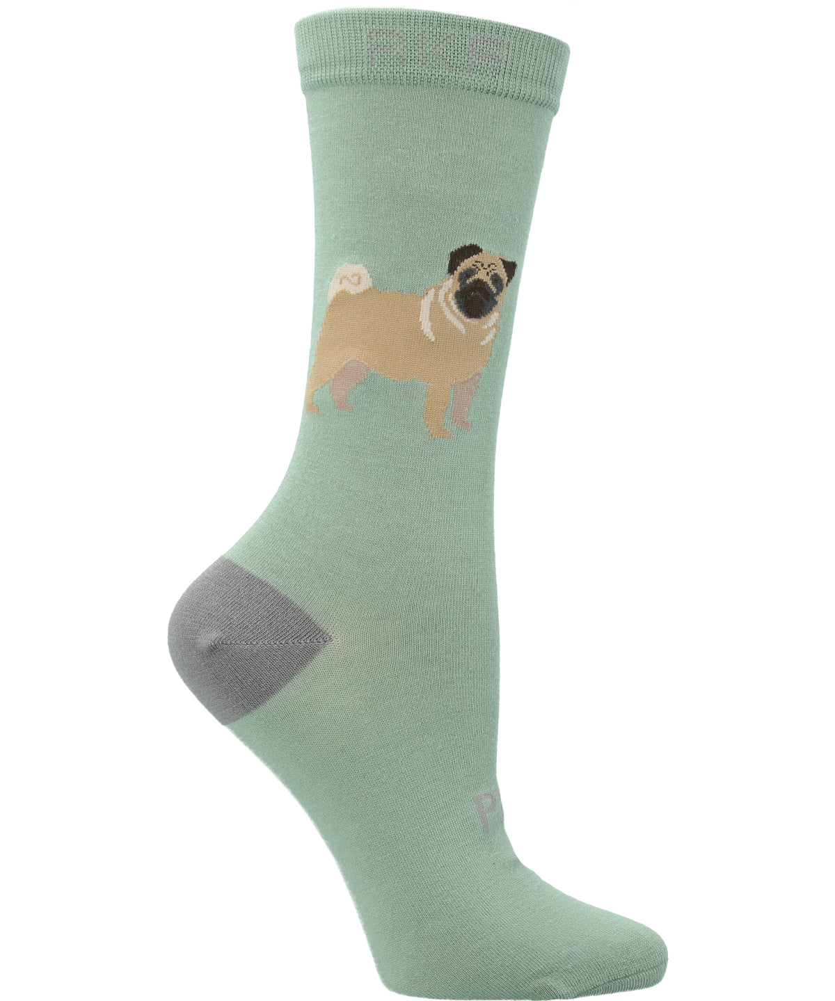 Calcetín Bambú Mujer C Pug Verde Rockford