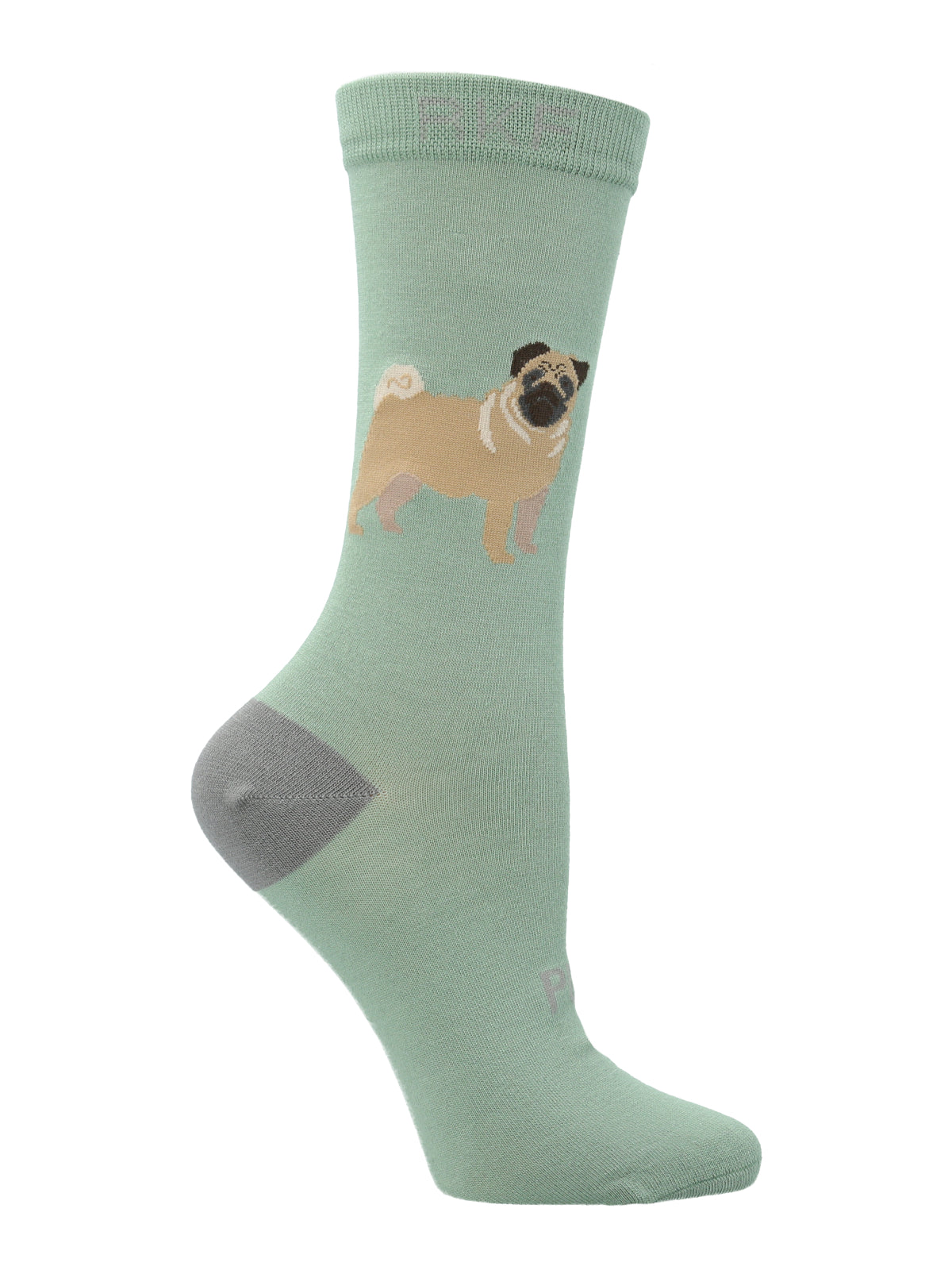 Calcetín Bambú Mujer C Pug Verde Rockford