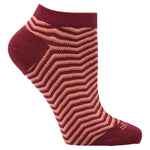 Calcetín Bambú Mujer Ped Zigzag Burdeo Rockford