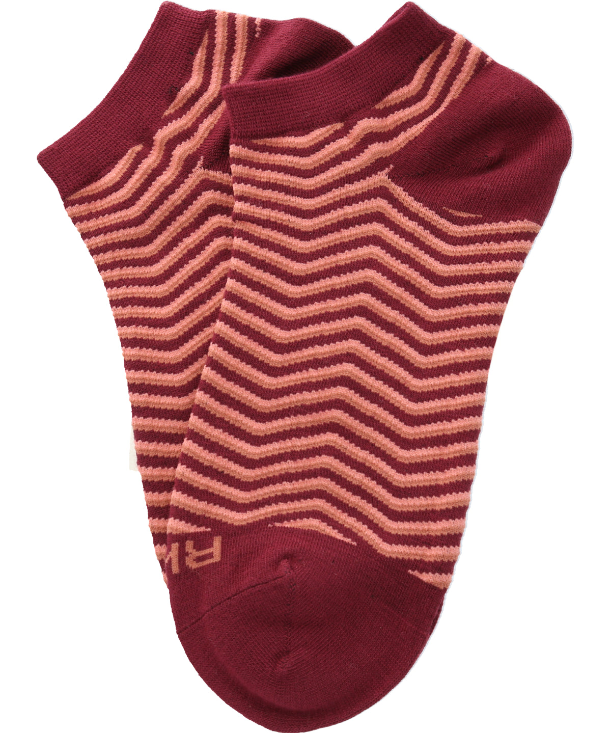 Calcetín Bambú Mujer Ped Zigzag Burdeo Rockford