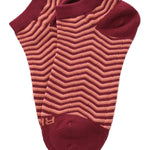 Calcetín Bambú Mujer Ped Zigzag Burdeo Rockford