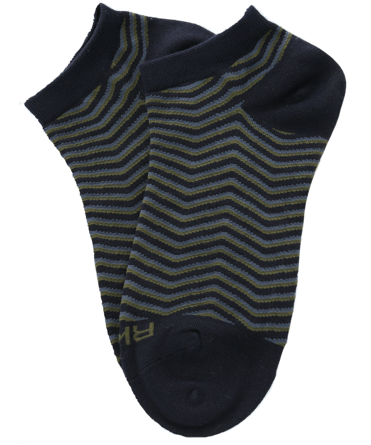 Calcetín Bambú Mujer Ped Zigzag Azul Rockford
