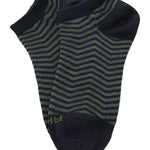 Calcetín Bambú Mujer Ped Zigzag Azul Rockford