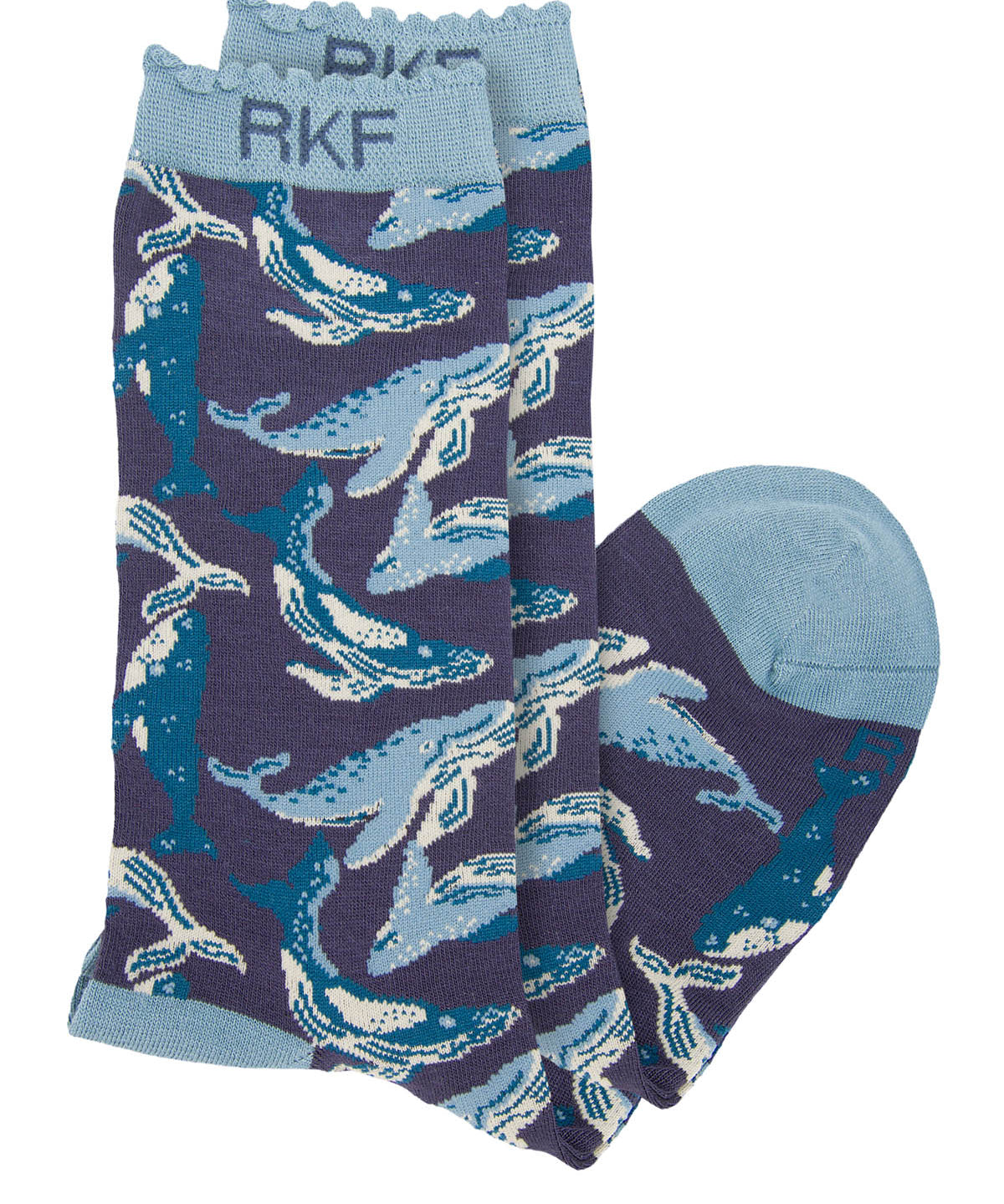 Calcetin Bambú Mujer St Whale Azul Rockford