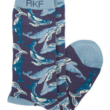 Calcetin Bambú Mujer St Whale Azul Rockford