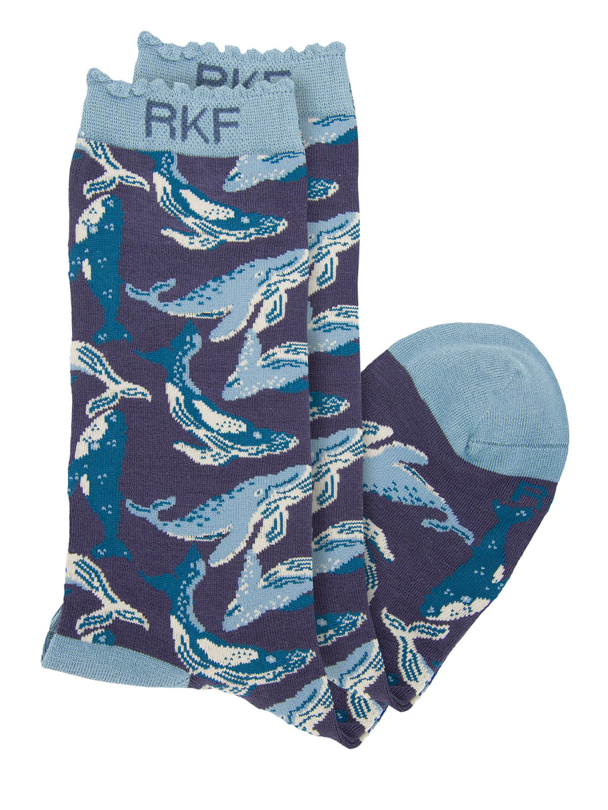 Calcetin Bambú Mujer St Whale Azul Rockford