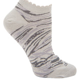 Calcetin Bambú Mujer Ped Zebra I Gris Rockford