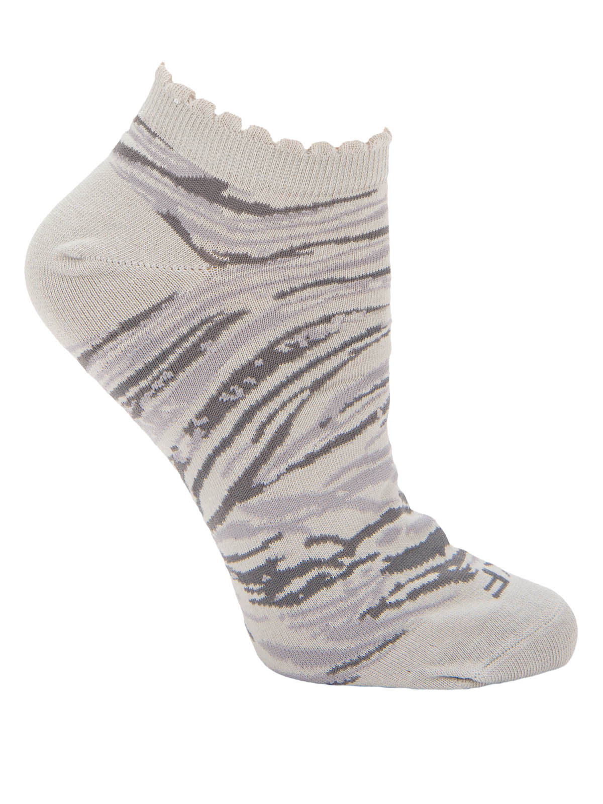 Calcetin Bambú Mujer Ped Zebra I Gris Rockford