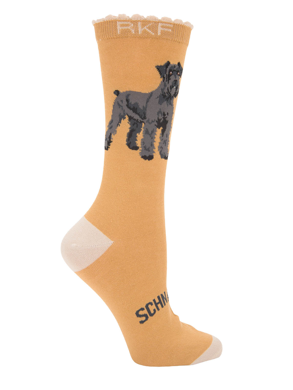 Calcetin Bambú Mujer St Schnauzer Beige Rockford