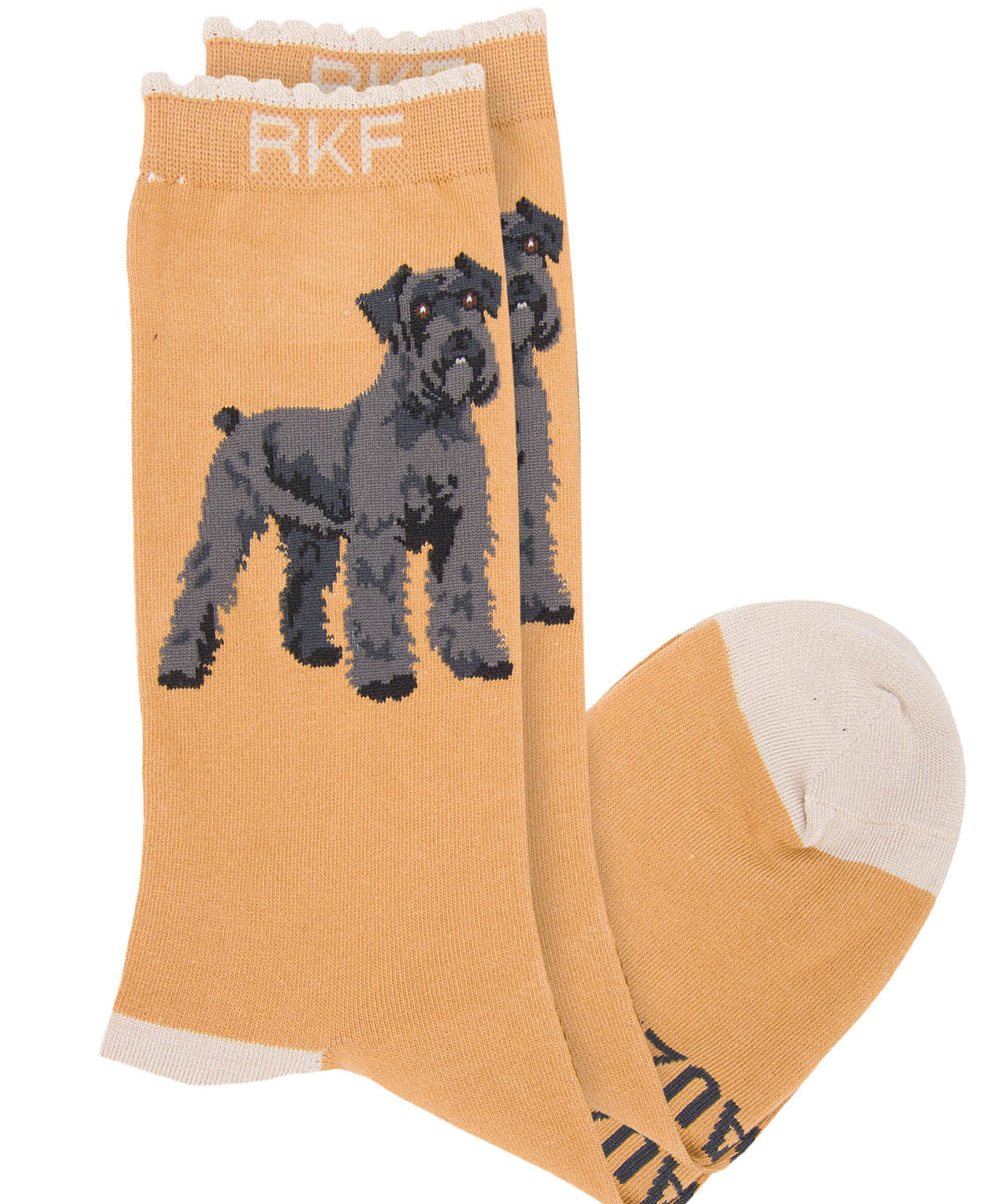 Calcetin Bambú Mujer St Schnauzer Beige Rockford