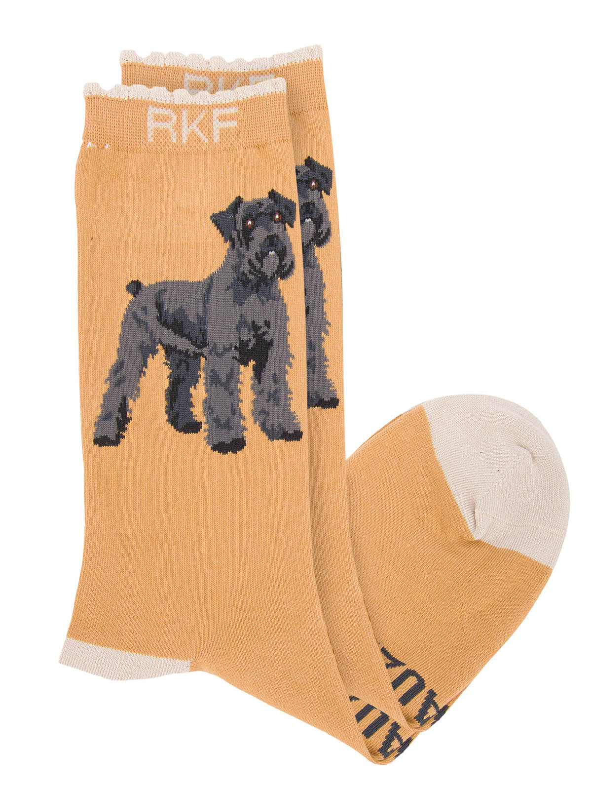Calcetin Bambú Mujer St Schnauzer Beige Rockford