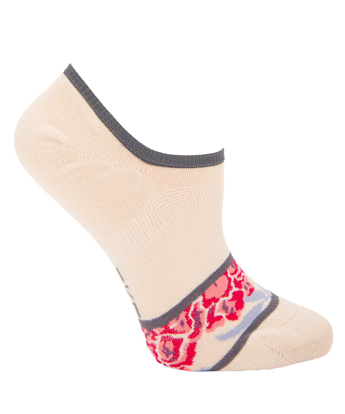 Calcetin Bambú Mujer Inv Floris Beige Rockford