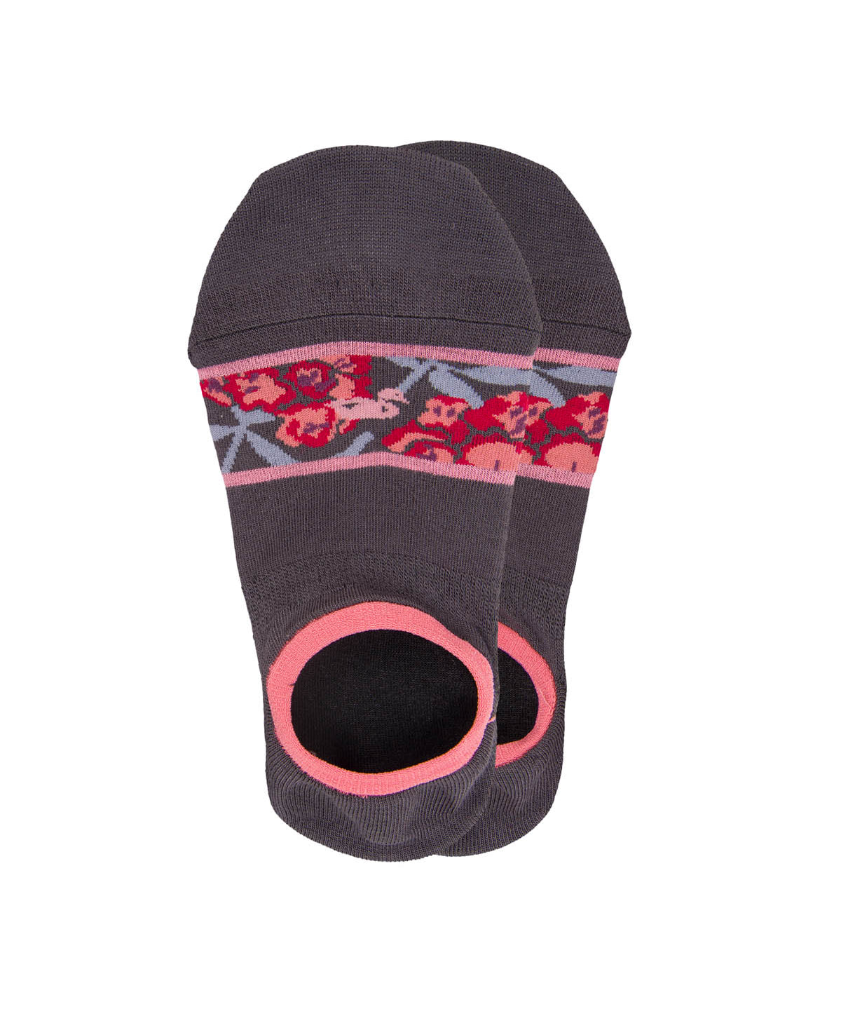 Calcetin Bambú Mujer Inv Floris Gris Rockford