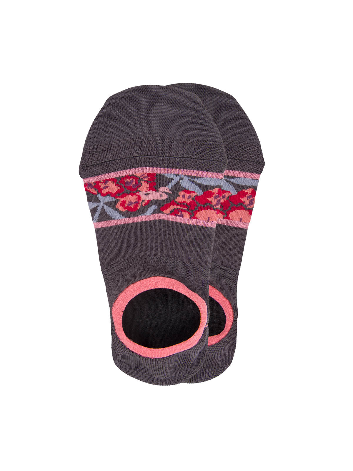 Calcetin Bambú Mujer Inv Floris Gris Rockford