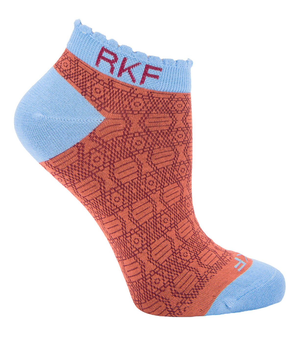 Calcetin Bambú Mujer Ped Design Rojo Rockford